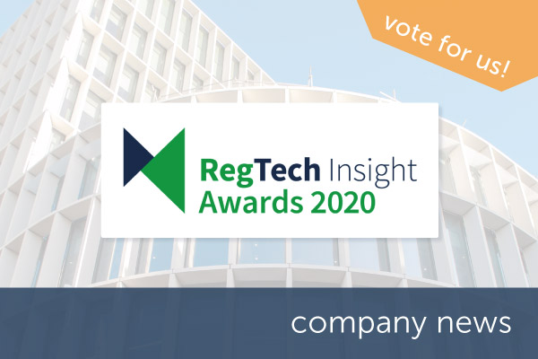 Encompass shortlisted in the RegTech Insight Awards 2020 | Encompass company news