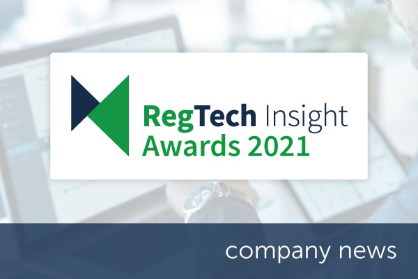 Encompass shortlisted in the RegTech Insight Awards 2021 | Encompass company news